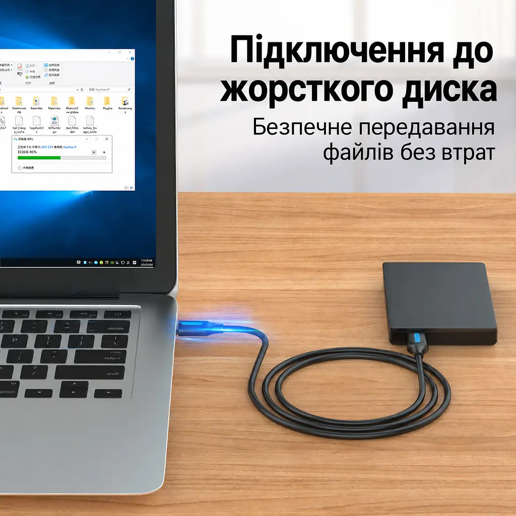 Кабель Vention CONBI USB 3.0 USB-A - USB-A 3 м чорний (CONBI) - фото 10