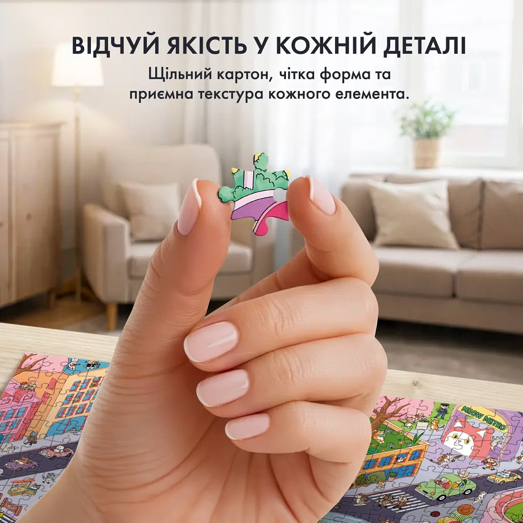 Пазл «Місто щасливих котів» 1000 елементів - фото 6