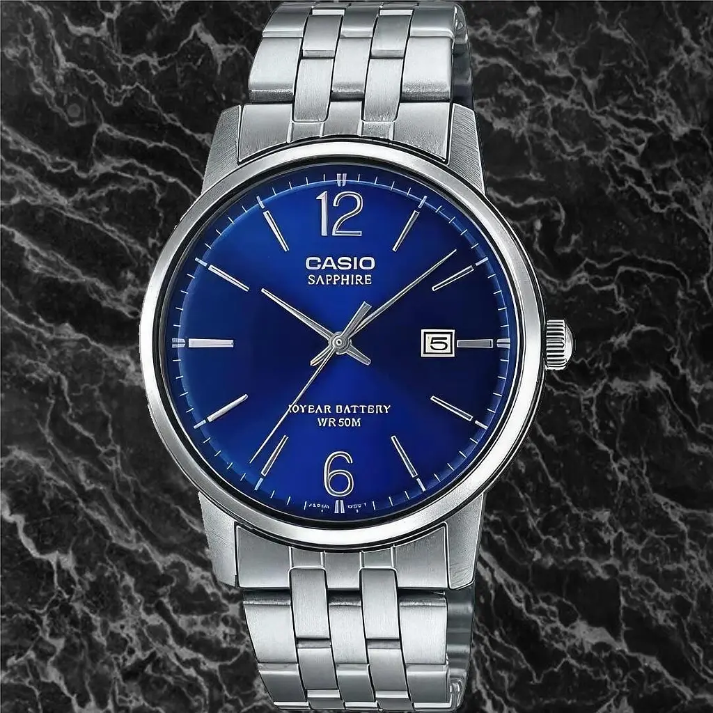 Чоловічий годинник Casio MTS-110D-2A Сріблястий ( AT1141-0044 ) - фото 2