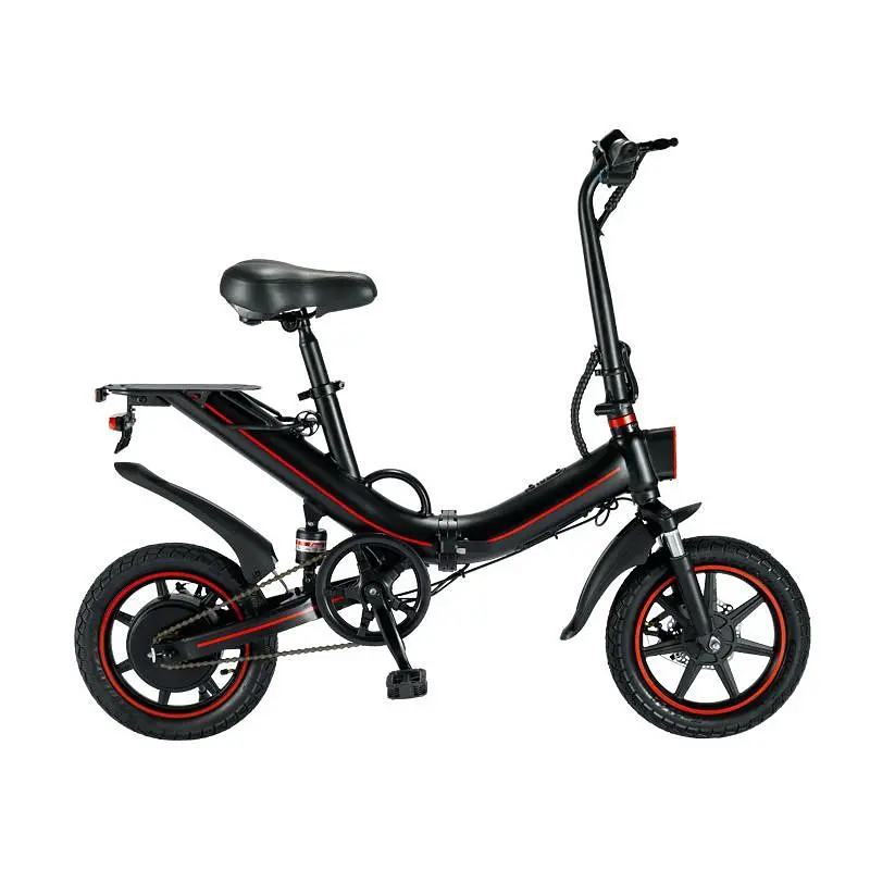 Складаний міський електровелосипед OUXI V5, 400Вт, 14", макс. швидкість 25 км/год, запас ходу 70 км, чорний - фото 4