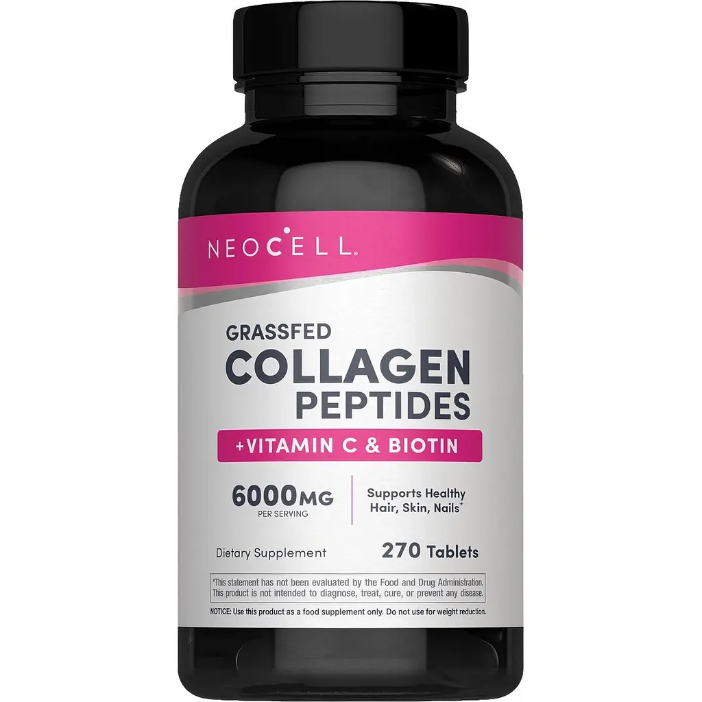 Колагенові пептиди типів I та III Neocell Grassfed Collagen Peptides + C & Biotin 270 таблеток