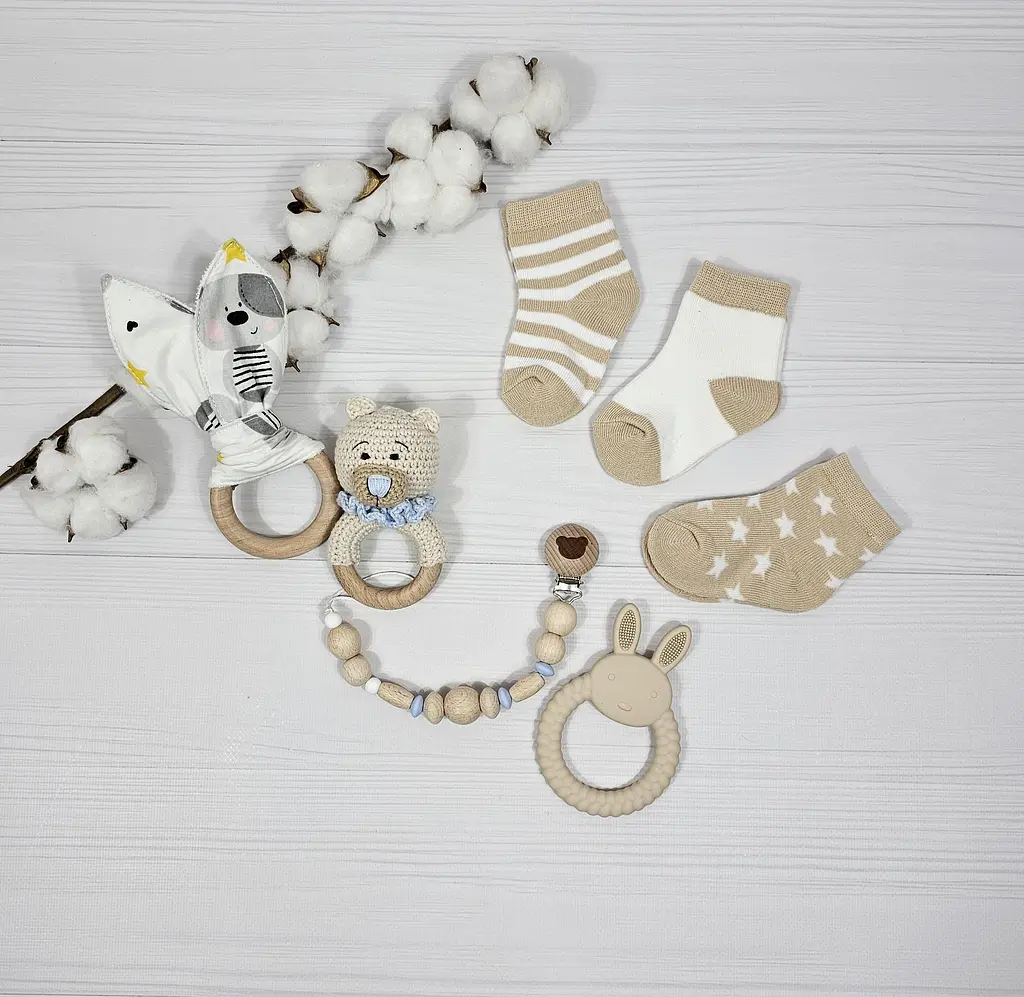 Букет з пелюшок для немовлят a.l.babybox Ведмедик у зірках (BU 18311600) - фото 15
