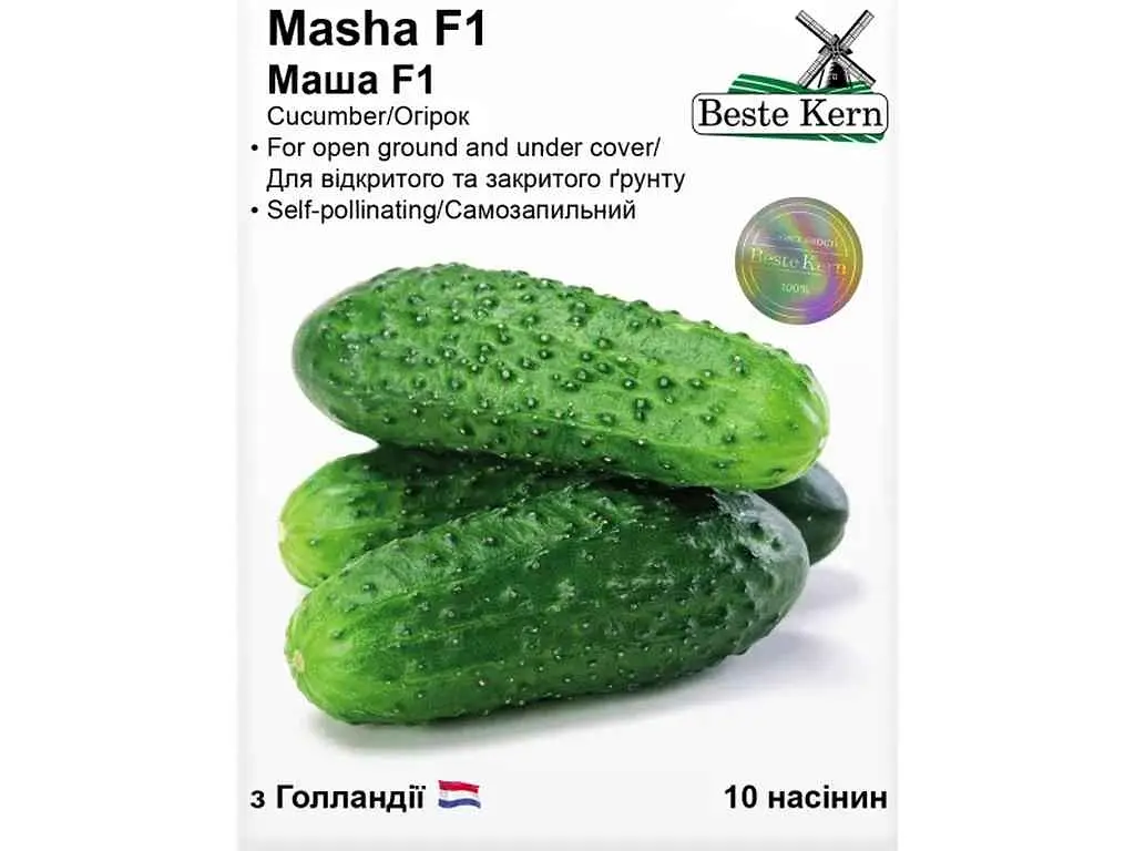 Огірок Beste Kern (5 пачок в упаковці) Маша F1 (10 насінин)