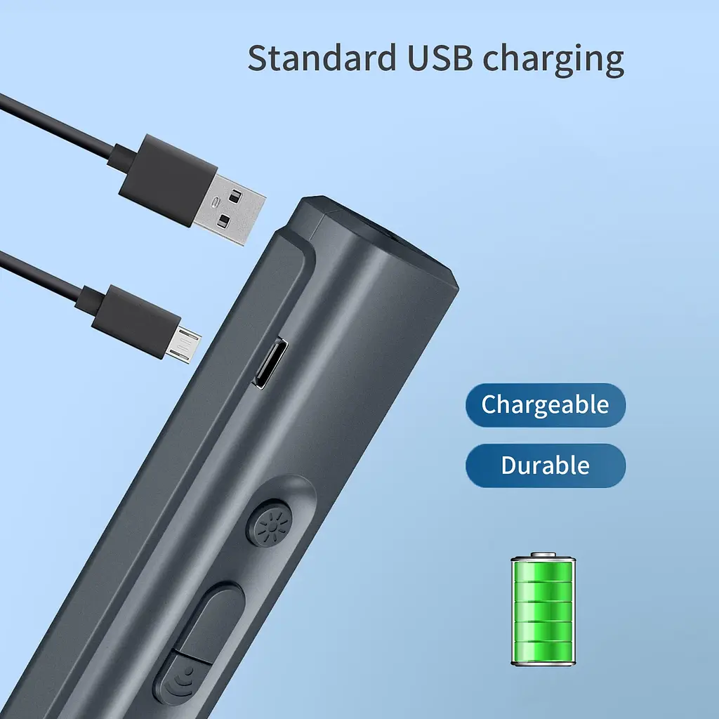 Отпугиватель собак Ultrasonic N11 + ультрафиолетовый фонарик Type-C - фото 5