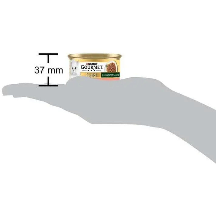 Упаковка вологого корму для котів Gourmet Gold Соковита насолода з лососем 2.04 кг (85 г x 24 шт.) - фото 4
