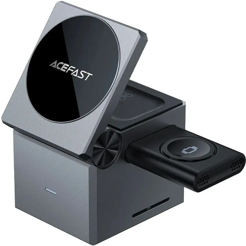 Зарядное устройство Acefast Wireless QI 3in1 15W E18 Rubik's (6974316282884) - фото 5
