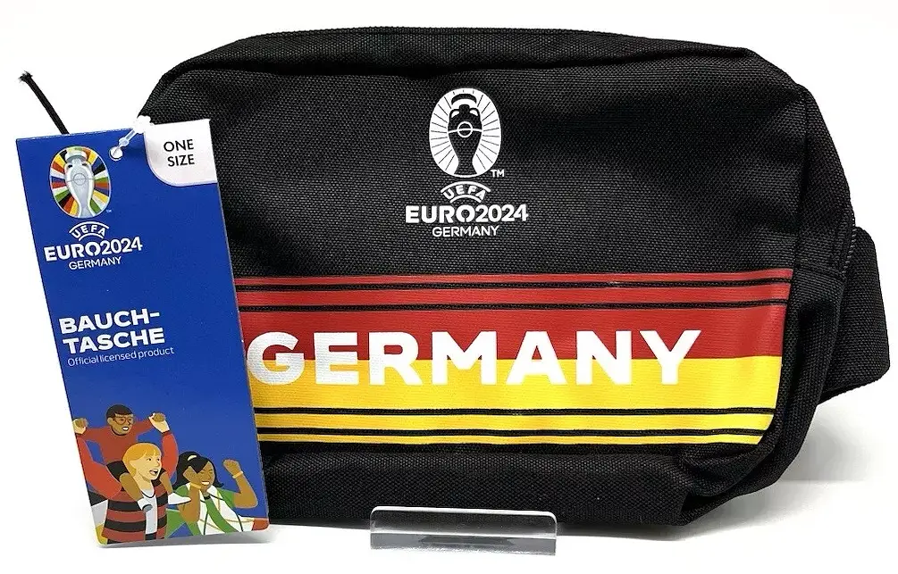 Дитяча сумка на пояс, бананка Euro2024 Germany Чорна - фото 2