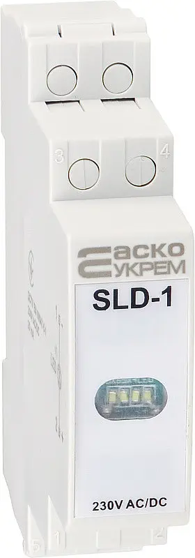 Сигнальний індикатор модульний SLD‑1 АСКО‑УКРЕМ (A0140030035) білий - фото 3