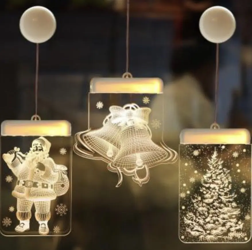 Гірлянда Санта 5 фігур 61 LED теплий білий - фото 3