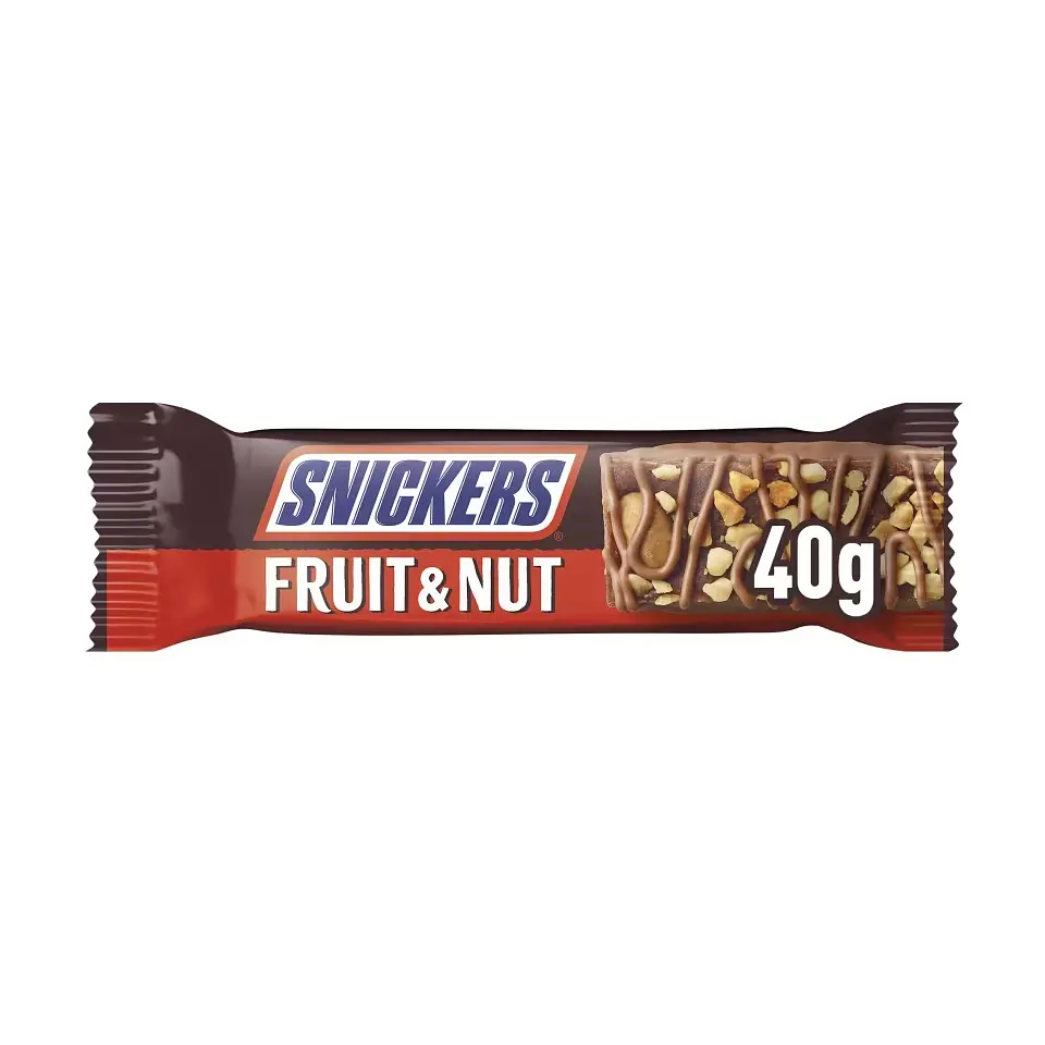 Батончик Snickers Triple Treat Fruit & Nut Milk Chocolate Snack Bar 40 г