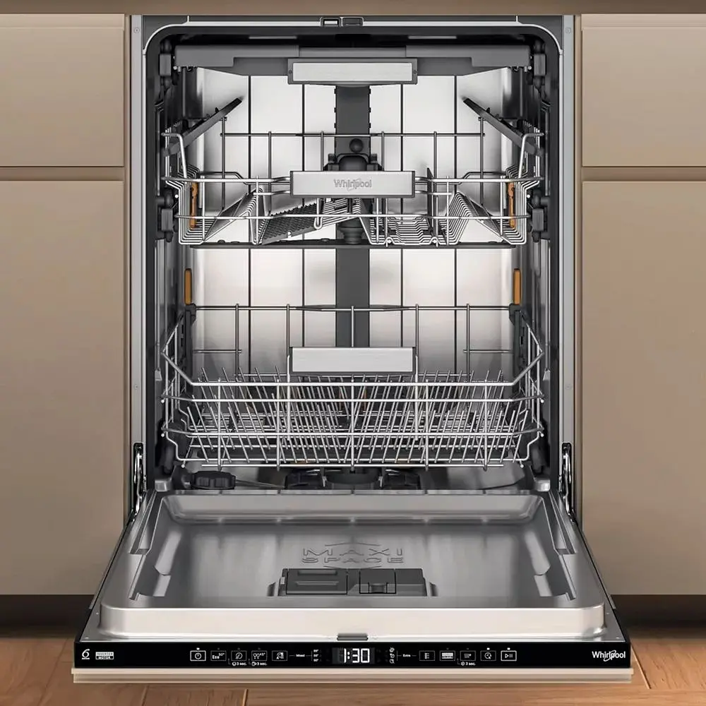 Whirlpool Посудомийна машина вбудовувана, 15компл., A+++, 60см, дисплей, 3й кошик, білий - фото 5