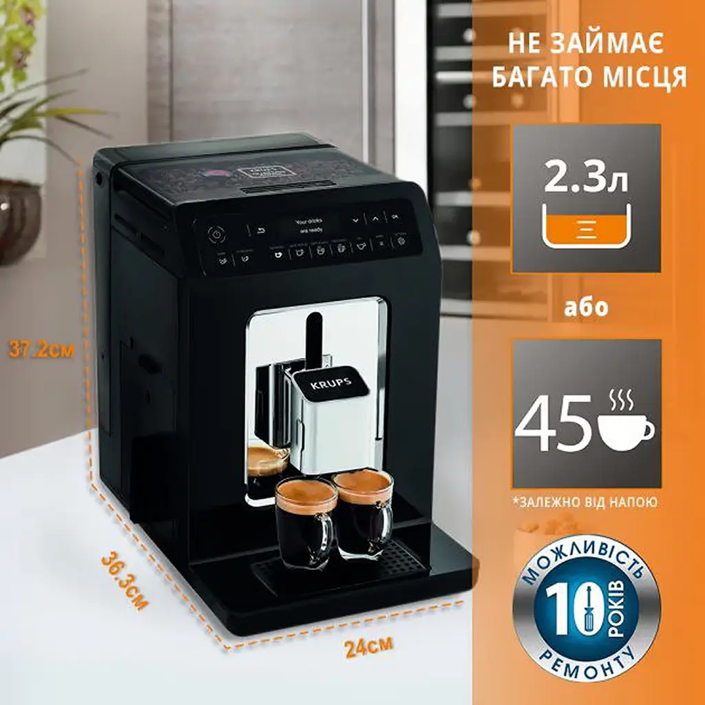 Кофемашина Krups Evidence (EA890810) - фото 13