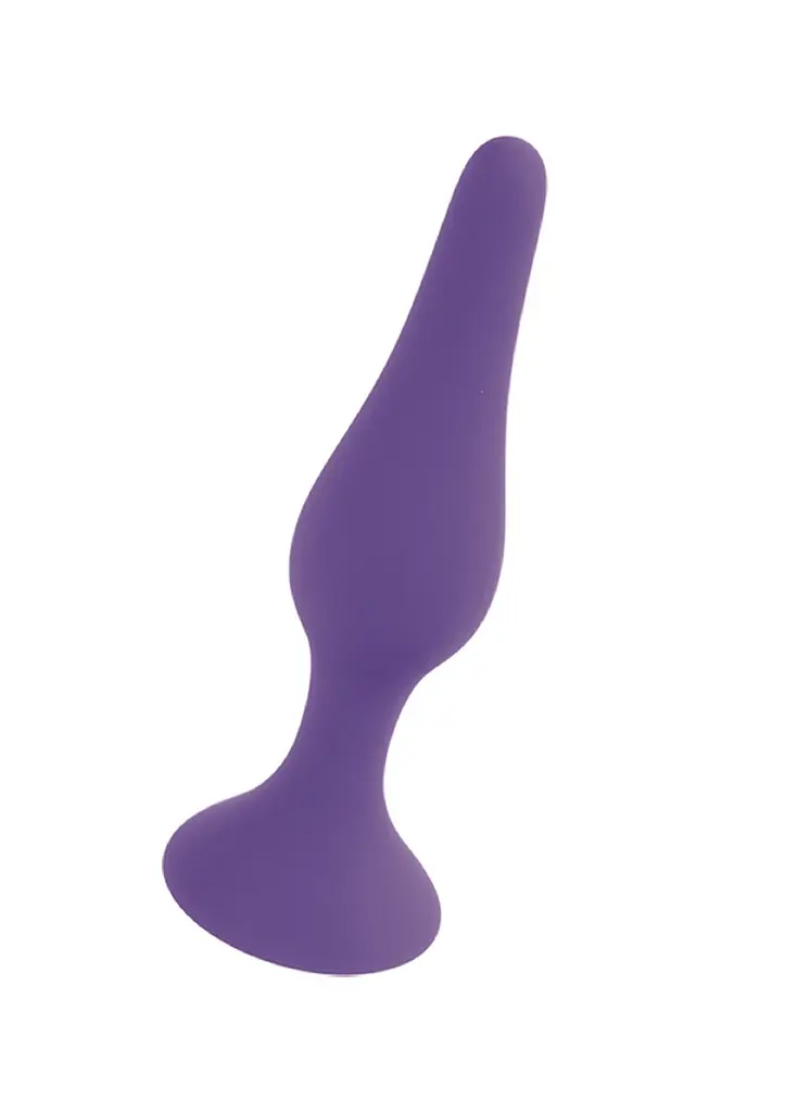 Анальна пробка - Silicone Purple Plug M - фото 8