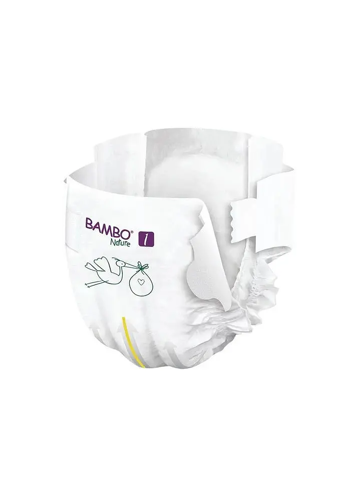 ЕКО Підгузки Bambo Nature. Розмір 1 (Newborn 2-4 кг) 22 штук. Bambo Nature (310131) - фото 3