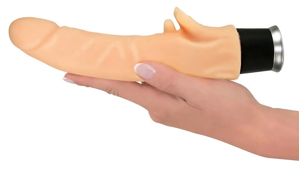 Вібратор Nature Skin Flame Vibe 22 см тілесний - фото 5