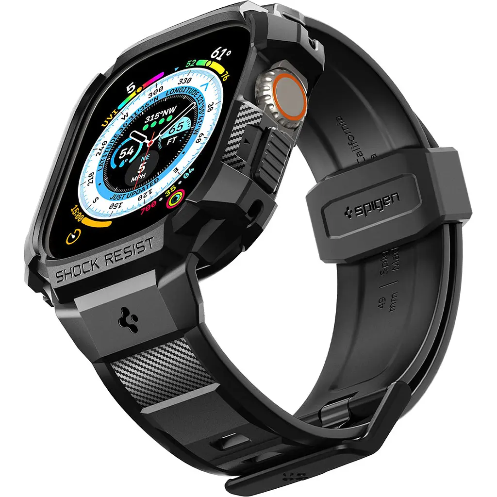 Чохол-ремінець Spigen Rugged Armor Pro для Apple Watch Ultra 49mm Black [ACS05460] [85167] - фото 4