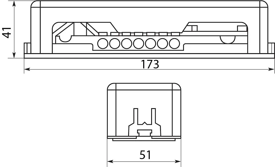 Нульова шина з кришкою АСКО‑УКРЕМ BC‑10 (A0150120073) - фото 3