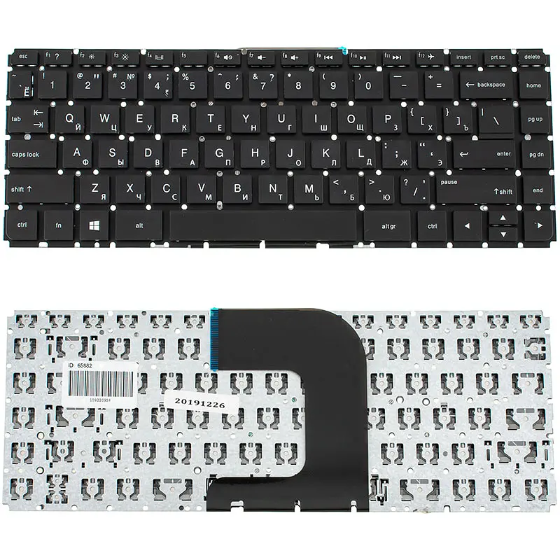 Клавіатура для ноутбука HP (240 G4, 245 G4) rus, black, без фрейма - фото 2