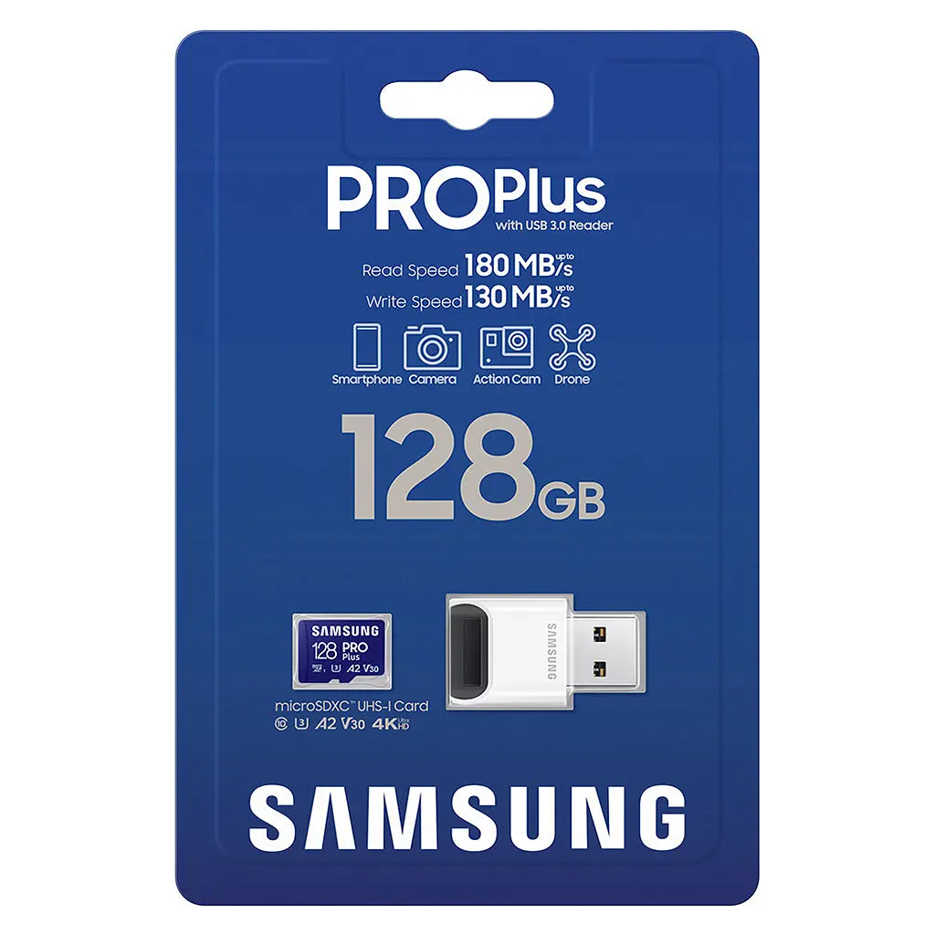 Карта пам'яті Samsung 128GB microSDXC calss 10 UHS-I V30 Pro Plus (MB-MD128SB/WW) - фото 3