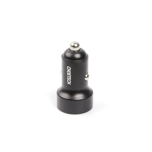 Автомобільний зарядний пристрій Choetech С0054BK 2xUSB-C, 40 Вт, PD - фото 2