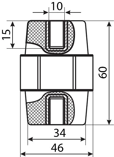 Ізолятор‑тримач SM60 АСКО‑УКРЕМ (A0150100008) - фото 3
