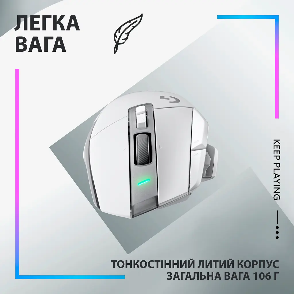 Мишка Logitech G502 X Plus Wireless White (910-006171) - фото 8