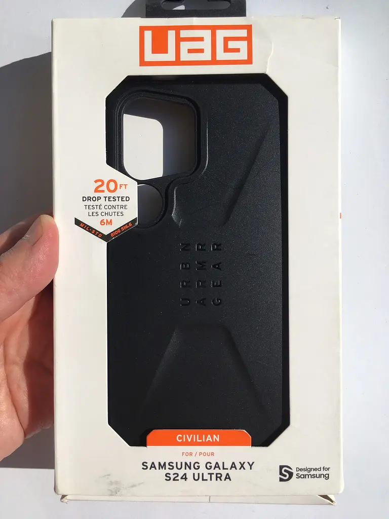 Оригінальний протиударний чохол UAG Civilian для Samsung Galaxy S24 Ultra (S928) Black 214439114040 - фото 2