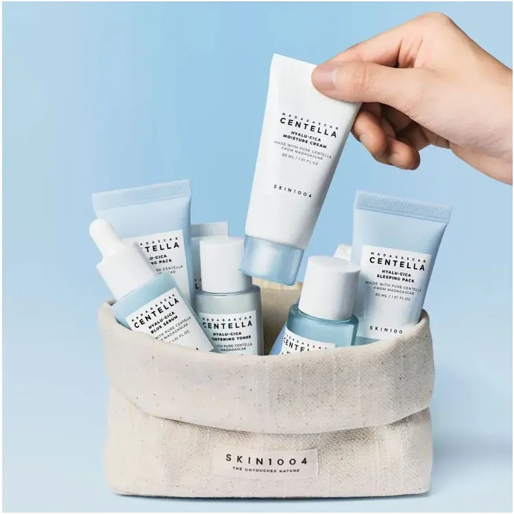 Набір для обличчя Skin1004 Madagascar Centella Hyalu-Cica Travel Kit тонер, 30 мл + сироватка, 30 мл + крем, 30 мл + маска, 30 мл - фото 3