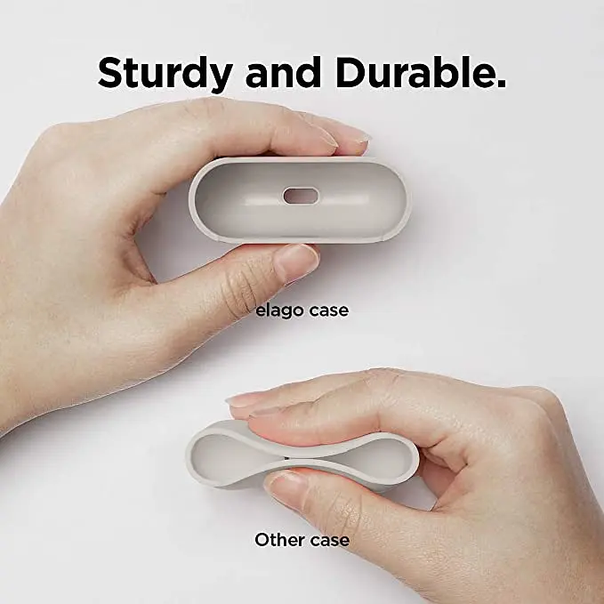 Чехол Ultrathin Silicone Case для AirPods Pro Stone White [52480] - фото 5