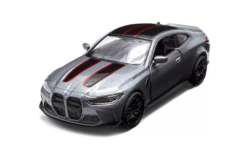 Іграшкова легкова машинка BMW M4 CSL 2023 TechnoDrive 250436U сірий колір - фото 4