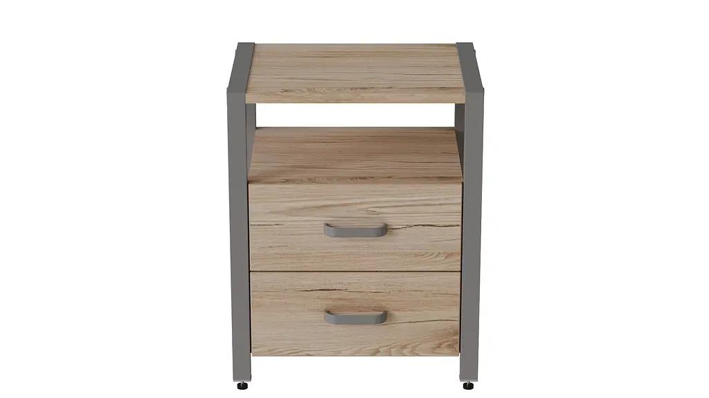 Тумба универсальная Ferrum-decor Вивьен 2/2 50x41x40 серый ДСП Дуб Сан-Марино 16мм (FRD-104167) - фото 7