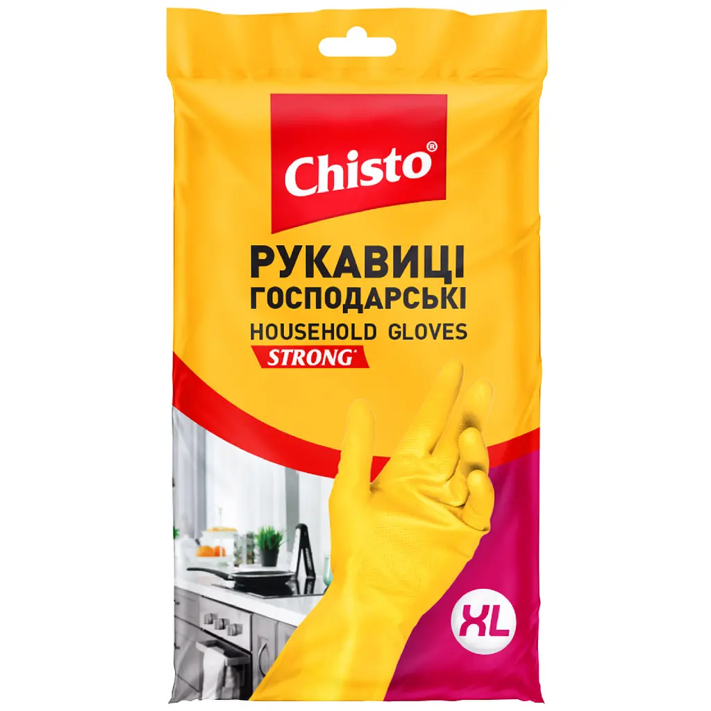Перчатки латексные Chisto Strong XL 1 пара - фото 1
