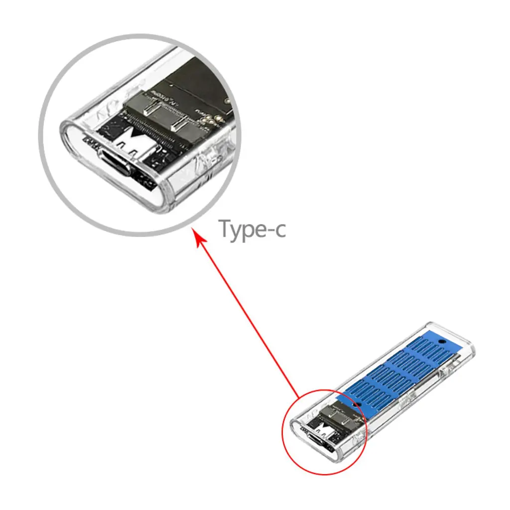 Кишеня зовнішня Dynamode M.2 SSD NVMe/SATA combo ч-з USB3.2 GEN2 Type-C (DM-CAD-SSD09) - фото 4