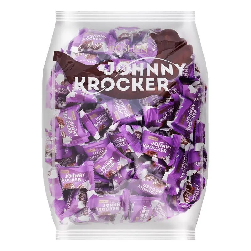 Цукерки Roshen Johnny Krocker Молоко вафельні глазуровані 1 кг - фото 2
