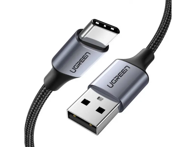 Кабель UGREEN US288 USB - Type-C Cable Aluminum Braid 1.5m Black (60127) - фото 2