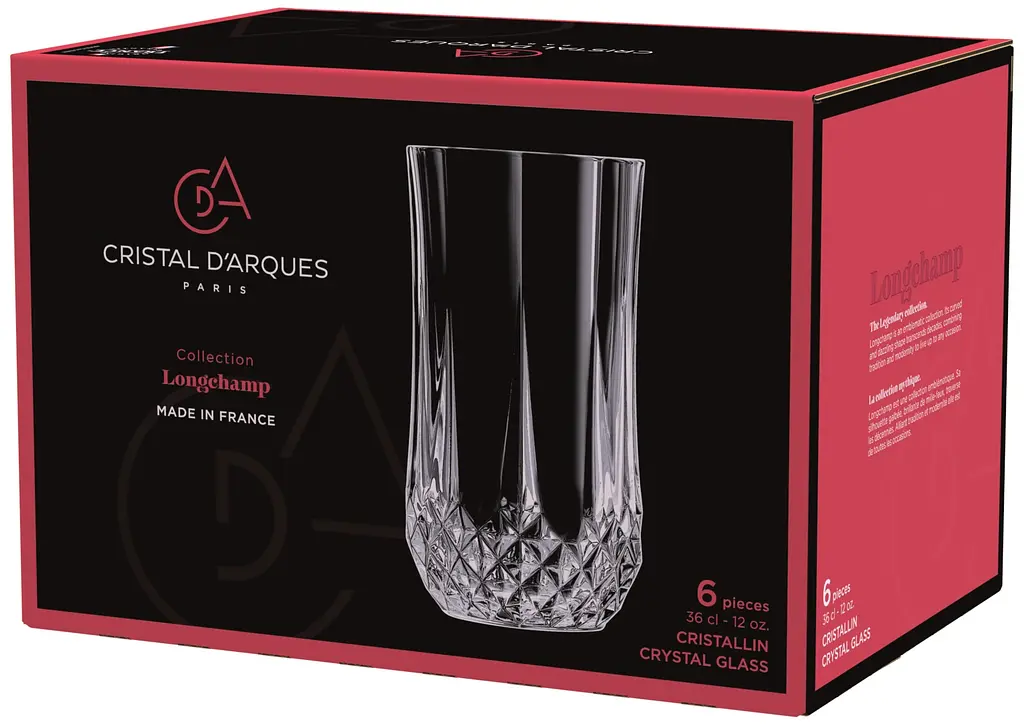 Набір склянок Cristal d'Arques Paris Longchamp CD'A kuh0016607 - фото 4