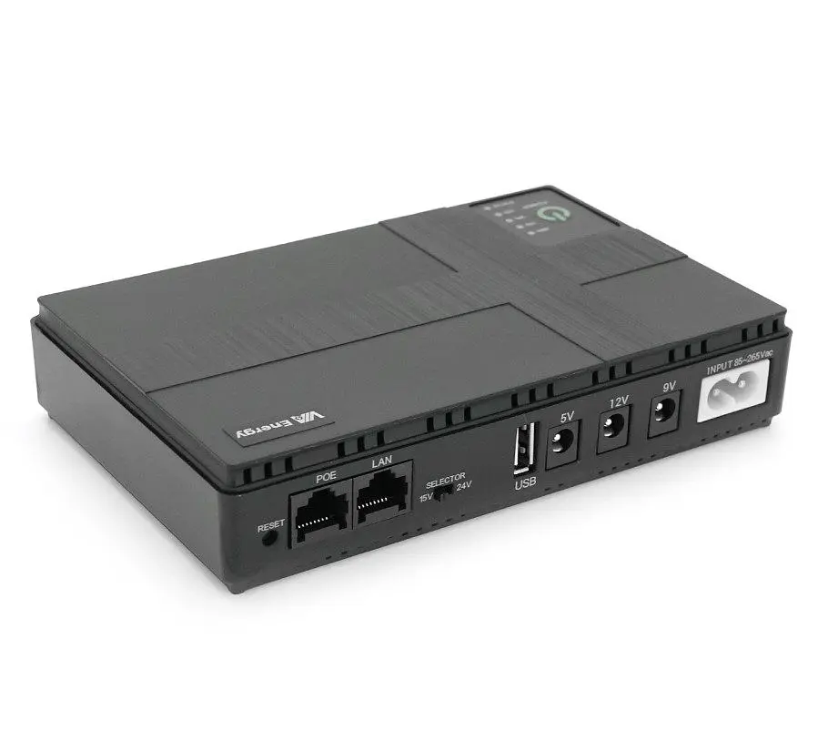 UPS ДБЖ безперебійне живлення для роутера, терміналу GPON/EPON 5/9/12V, 2 A, VIA Energy 3.0 DC1036P 12000 mAh - фото 3
