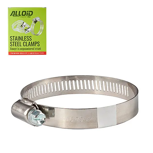Хомут із нержавіючої сталі Alloid 46-70 W2 36