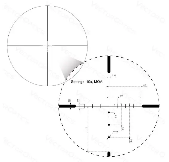 Приціл оптичний Vector Optics Hugo 6-24x50 (25,4 мм) SFP - фото 2