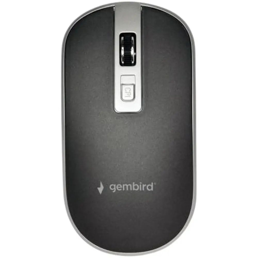 Мишка Gembird MUSW-4B-06-BS Wireless Black-Silver (MUSW-4B-06-BS) - фото 2