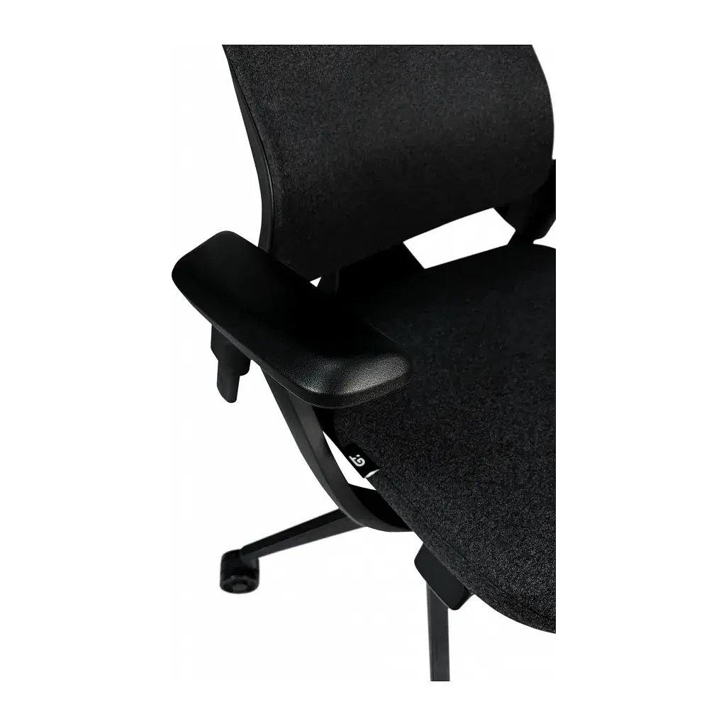 Офісне крісло GT Racer B-6314 Black (B-6314 Fabric Black/Black) - фото 8
