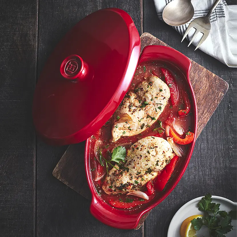 Форма для запікання Emile Henry Ovenware 30.5x17.5x9 см 0.9 л красна (348441) - фото 9