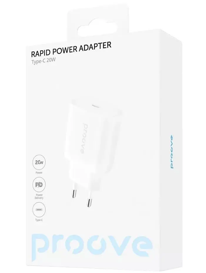 Зарядний пристрій Proove Rapid 20W (Type-C) white (WCRP20000102) - фото 2