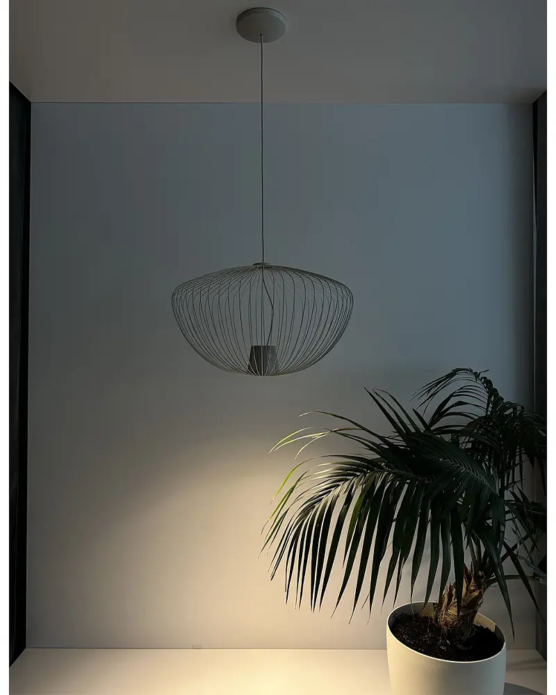 Подвесной светильник, люстра Nowodvorski 11244 Pumpkin M GU10 1x10W IP20 Светло-серый - фото 6