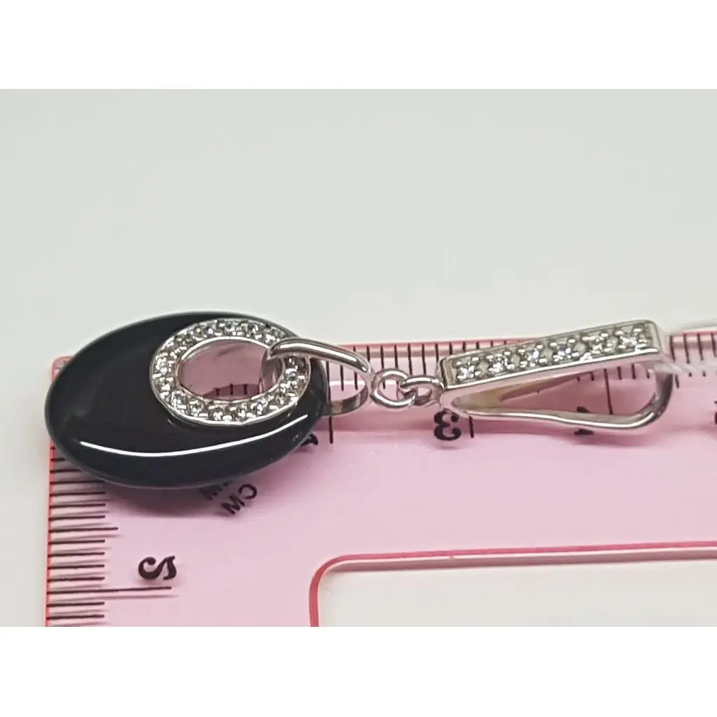 Золота підвіска Tango з агатом та фіанітами. 199110В - фото 4