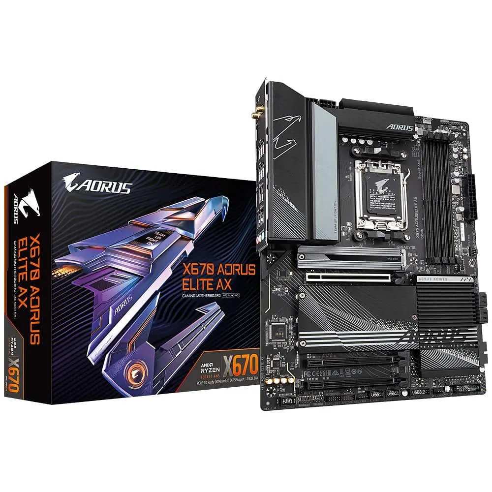 Материнська плата Gigabyte X670 AORUS ELITE AX (X670 AORUS ELITE AX 1.2) (Socket AM5, AMD X670, ATX) Б/в - фото 5