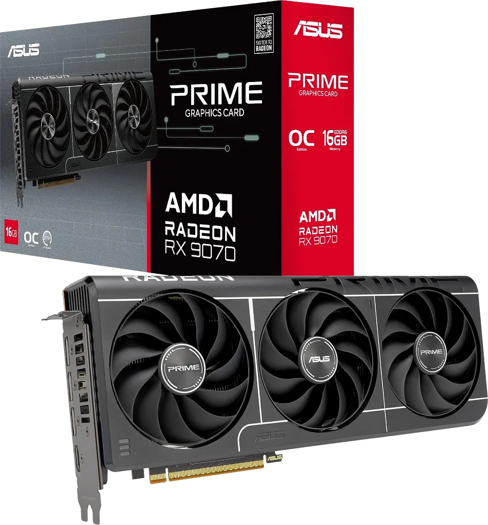 Відеокарта AMD Radeon RX 9070 16GB Asus Prime Evo OC (PRIME-RX9070-O16G-EVO) - фото 2