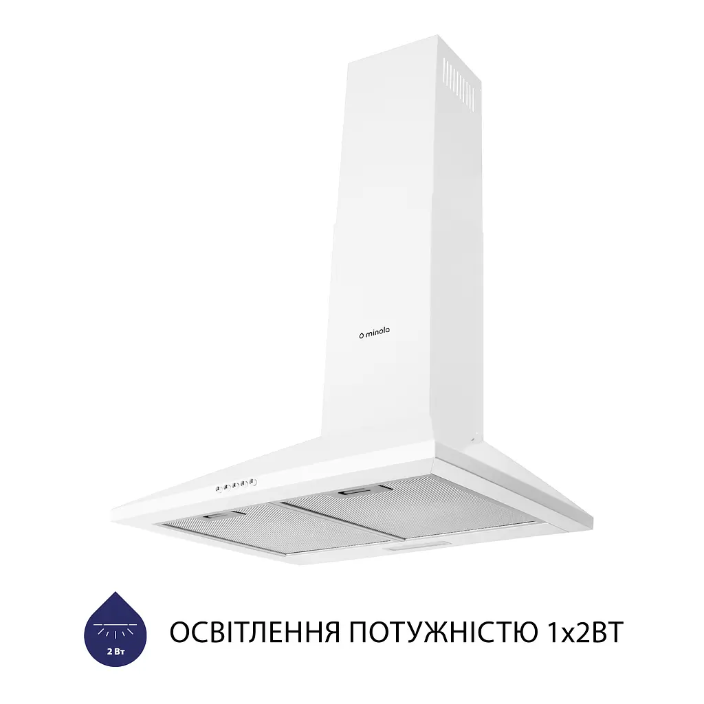 Витяжка купольна MINOLA HK 6614 WH 1000 LED - фото 3