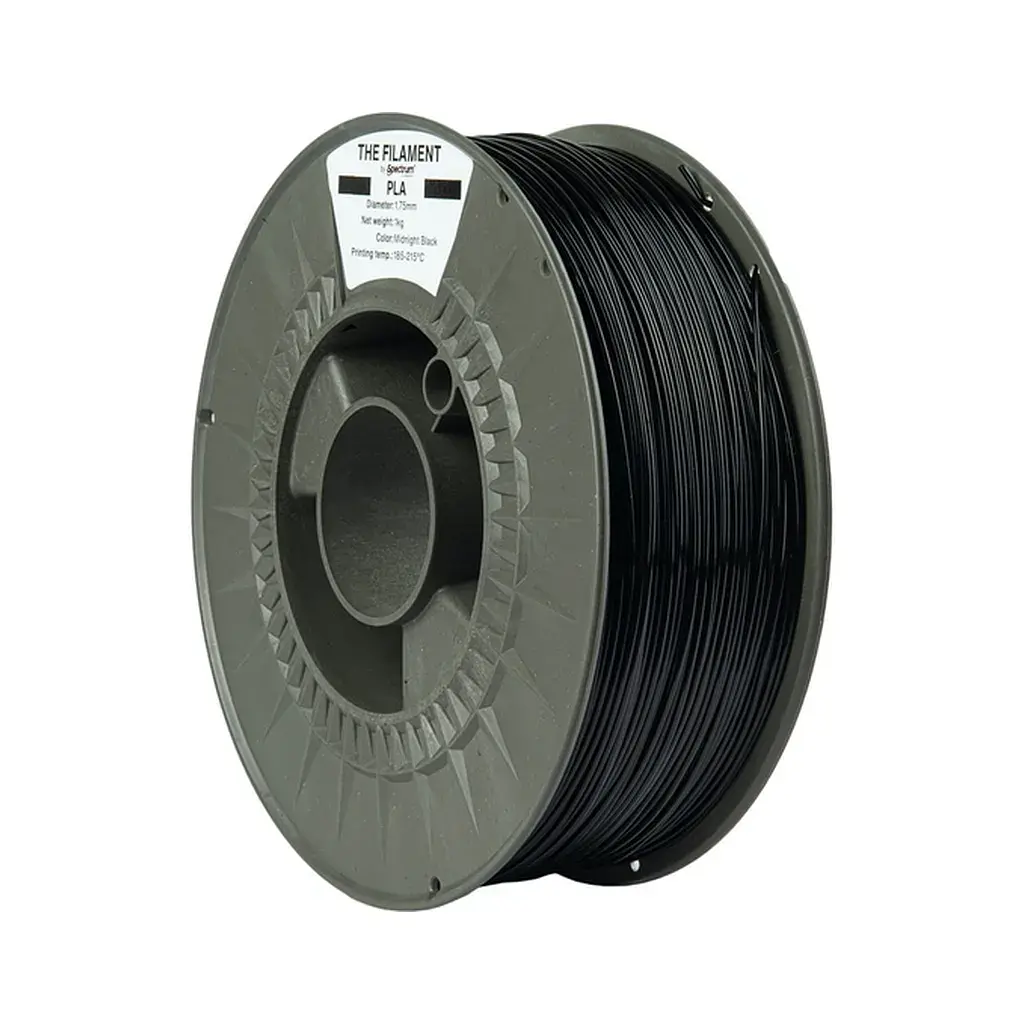 Пластик для 3D-принтера The Filament PLA 1.75mm 1kg MIDNIGHT BLACK (TF-24000)