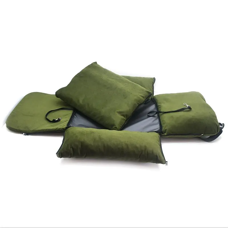 Автокрісло сумка-переноска лежак Zoo-hunt Бліць для котів та малих порід собак 50х60х42 см зелений - фото 4